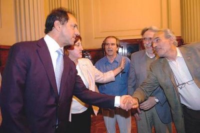 Damiel Scioli y Osvaldo Arizio