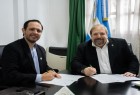 Rector UNLu recibió a intendente de Villa Ocampo